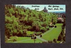 AR Greetings From Hot Springs National Park Arkansas Ark Postcard