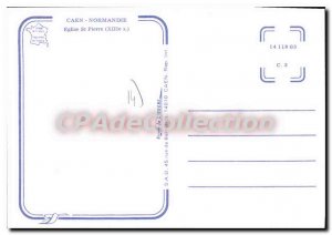 Postcard Moderne Caen Normandy St. Peter Church