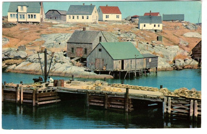 Warf and Houses, Peggy's Cove, Nova Scotia