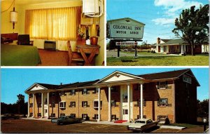 Colonial Inn Motor Lodge State St Rockford Illinois Ill I 90 1967 Pm Postcard 