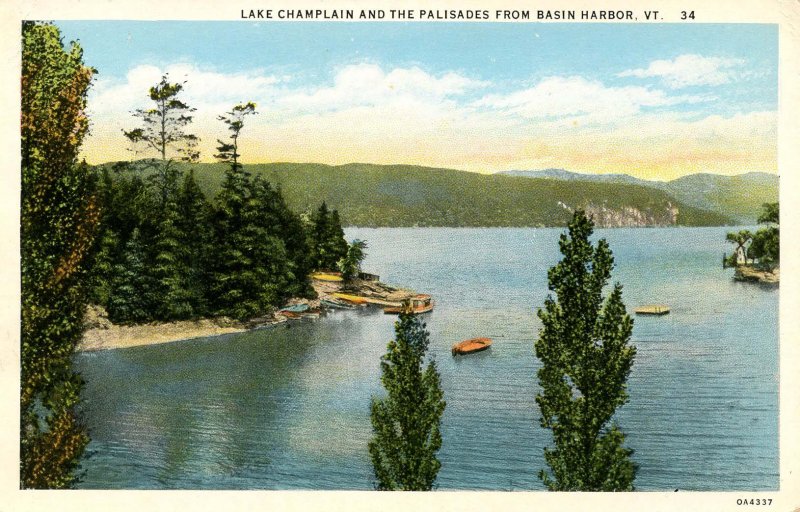 VT - Basin Harbor, Lake Champlain and the Palisades