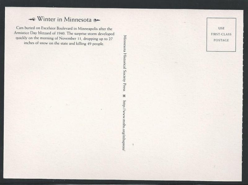 Winter in Minnesota Armistice Day Blizzard