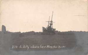 Ha Long Bay Vietnam DPH Ship Sully Stranded Real Photo Postcard AA1100926