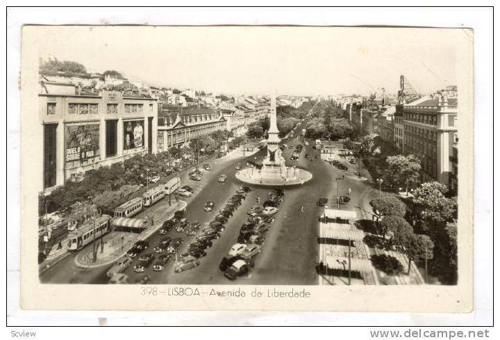 RP; LISBOA, Avenida da Liberdade, Portugal, PU-1964