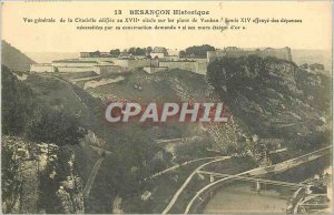 Old Postcard Besancon Historic General view of the Citadel