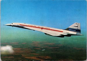 Concorde French British Aircraft Vintage Postcard BS21