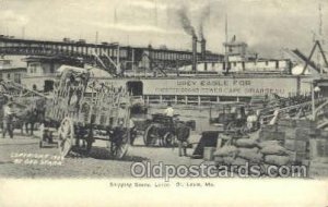 Shipping Scene Levee Ferry Boat, Ferries, Ship Unused 