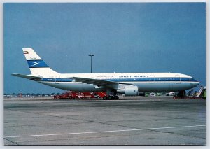 Airplane Postcard Kuwait Airways Airlines Airbus A310 FI.21