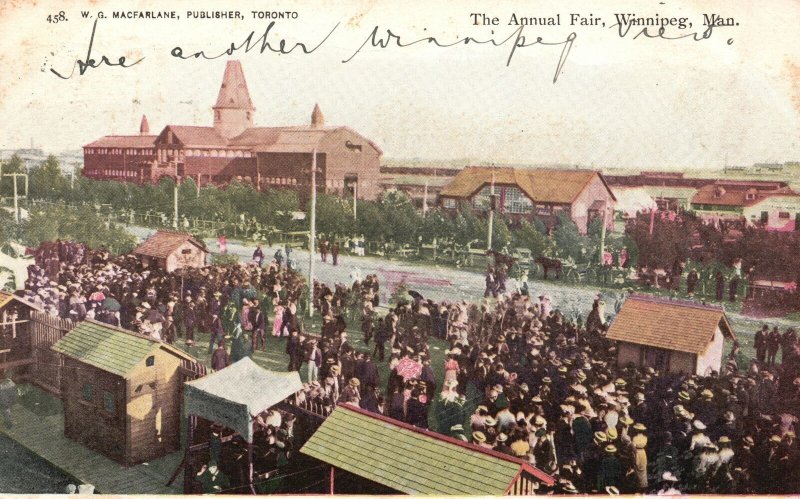 Vintage Postcard The Annual Fair Winnipeg Manitoba Canada Pub by W.G. Macfarlane