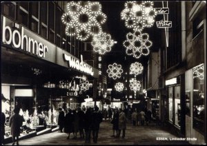 germany, ESSEN, 20 Jahre Essener Lichtwochen, Limbecker Str. (1963) Illumination