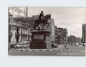 Postcard Avenida Juarez, Mexico City, Mexico