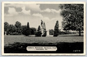 Lancaster PA~Spanish-American War~Remember the Maine~Soldiers Monument~1950s PC