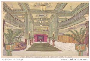 Illinois Chicago Lobby Showing Mezzanine Floor Morrison Hotel
