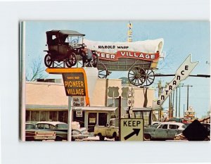 Postcard Elmer At The Entrance, Pioneer Village, Minden, Nebraska