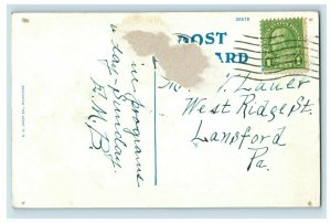 1920's Reading Room, Hotel Dennis, Atlantic City, NJ, Postcards P3 