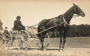 Levant ME ME Centennial August 1913 Horse & Wagon Real Photo Postcard