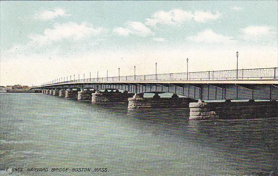 Massachusetts Boston The Harvard Bridge 1910