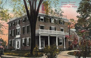 James Russell Lowell House, Cambridge, Massachusetts, Early Postcard, Unused