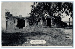 View Of Fort Frederica St. Simons Island Georgia GA Vintage Posted Postcard