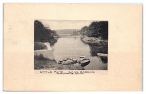 1911 Little Pond, Lake Bashan, Moodus, CT Postcard