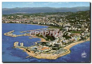 Modern Postcard Cannes Aerial view foreground Casino