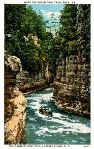 NY - Ausable Chasm. Beginning of Boat Trip