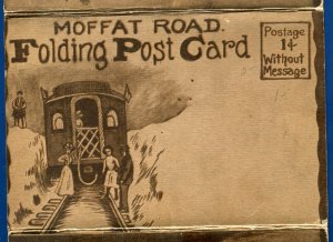 Moffat Road Colorado Folding Post Card  22 views railroad postcard folder 1910s