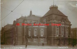 Germany, Hamburg, RPPC, Laeiszhalle, Exterior View, Strumper & Co 1908