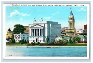 C1915 Temple Of Scottish Rite Lake Merritt Oakland California. Postcard P148