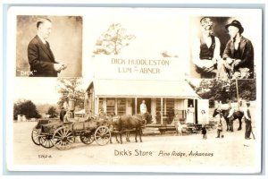 c1940's Dick Huddleston Store Lum & Abner Pine Ridge AR RPPC Photo Postcard