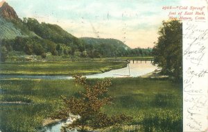 New Haven Connecticut CT Cold Spring at East Rock 1907 UDB Postcard Used