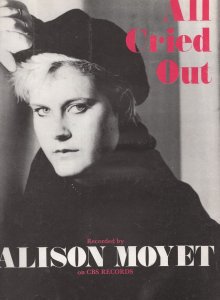 Alison Moyet All Cried Out XL Rare UK CBS Sheet Music