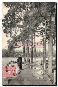 Old Postcard The Grand Lake around Bois de Boulogne