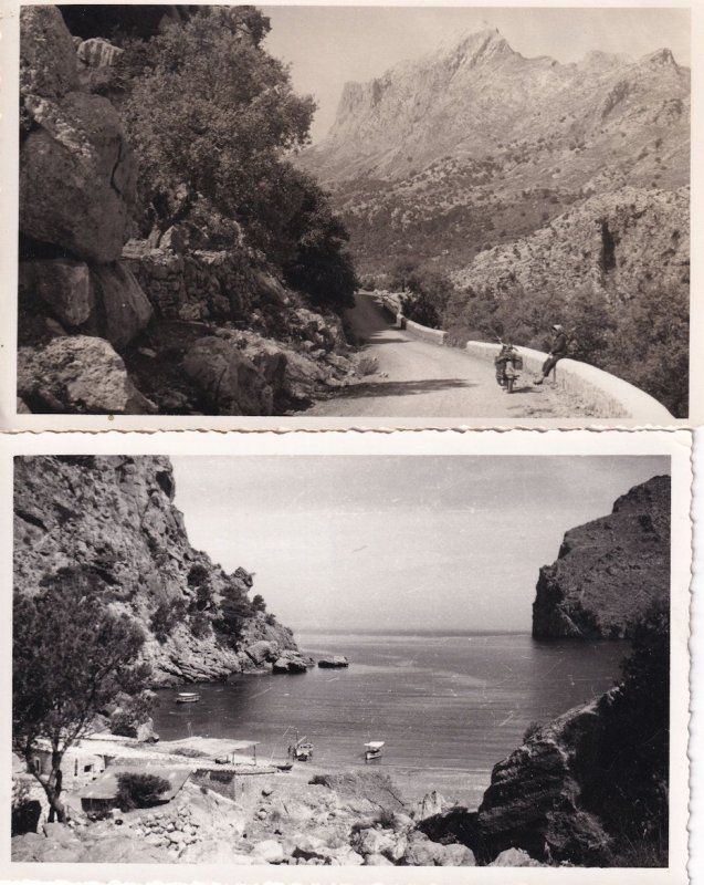 Mallorca La Calobra 2x Real Photo Postcard s