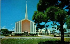 Pompano Beach Florida Fl Presbyterian Church Unposted Vintage Postcard