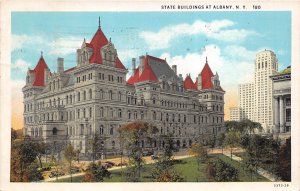 Albany New York 1930 Postcard State Buildings