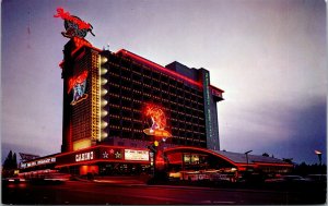 Vtg South Lake Tahoe Nevada NV Harvey's Resort Hotel 1960s Postcard