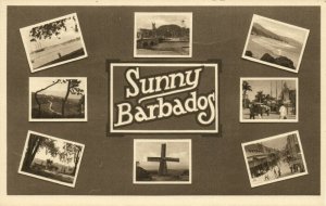 barbados, Collection of Views (1930s) Postcard