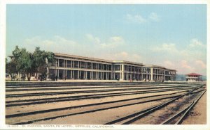USA EL Garges Santa Fe Hotel Needles California Vintage Postcard 07.49