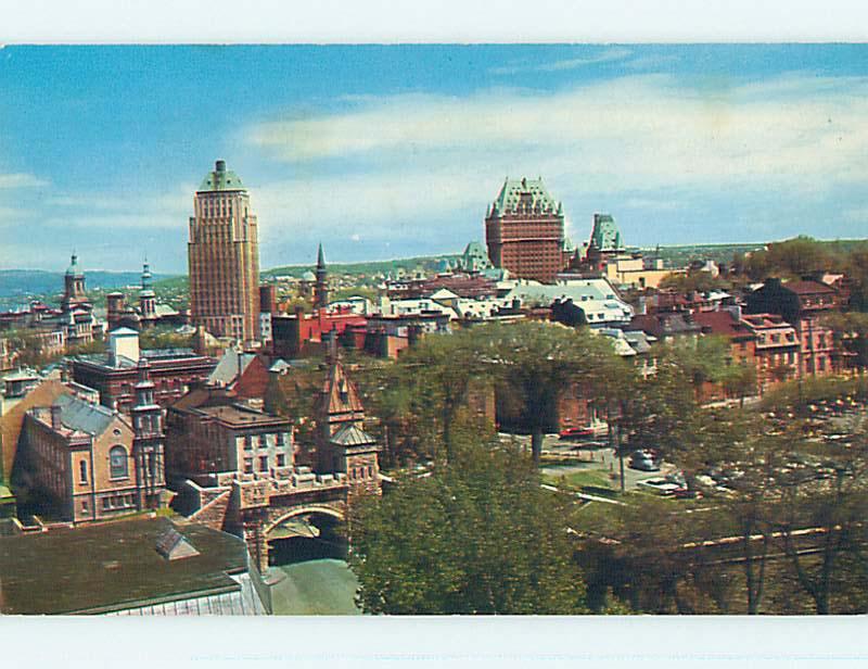 Pre-1980 TOWN VIEW SCENE Quebec City QC p9629