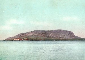 C. 1900-07 Moody Island Moosehead Lake Maine Mt Kineo Vintage Postcard P217