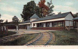 J82/ Utica New York Postcard c1910 Entrance Summit Park Trolley Line 10