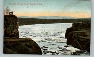 YUKON TERRITORY Ice Jam Five Finger Rapids c1910 PC