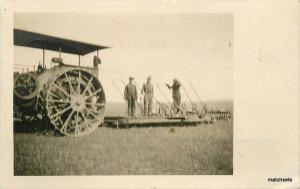 Agriculture Farming 1912 Lindsay Montana Dawson County RPPC real photo 8574