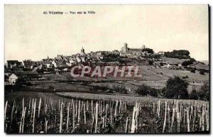 Postcard View Of Vezelay Old City