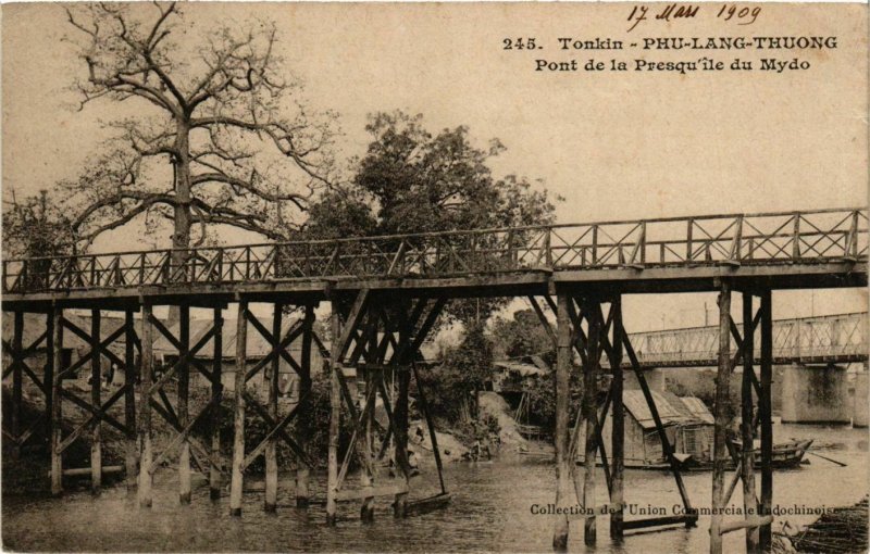 CPA AK INDOCHINA Tonkin Pont de la Presqu'ile du Mydo VIETNAM (959335)