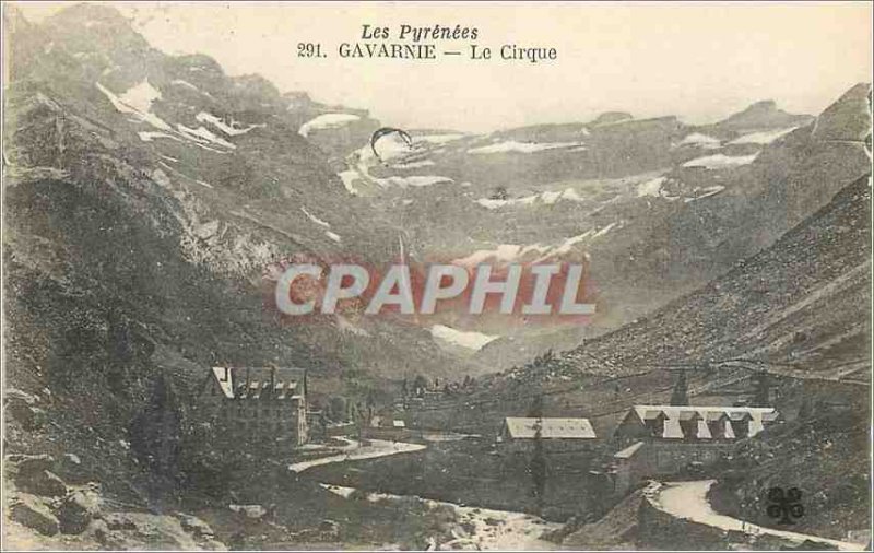 Old Postcard The Pyrenees Gavarnie Cirque