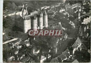 Postcard Modern Luynes In Touraine Le Chateau and City Aerial view