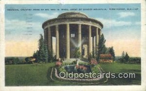 Vestavia, Country Home of Mr Geo B Ward - Birmingham, Alabama AL