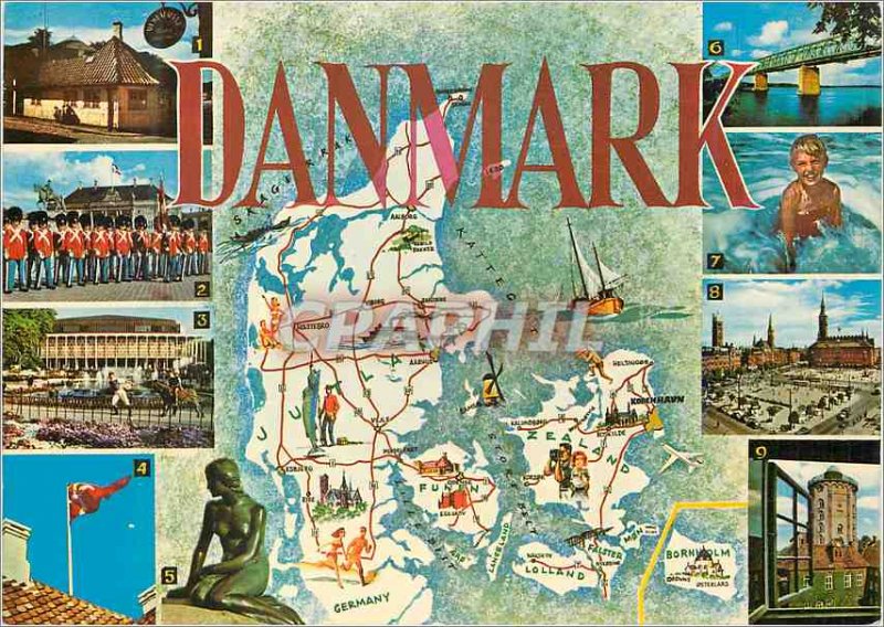 Postcard Modern Danmark Hans Christian Andersen's House Odense Copenhagen Roy...